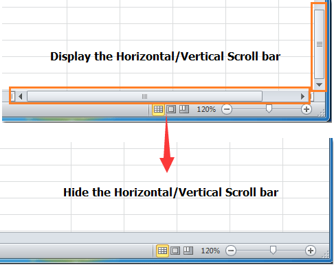 How To Hide Horizontal Scrollbar In Excel For Mac